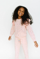 Rainbow Crystal Ruffle Jogger Set from Anderson Parker