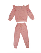 Rainbow Crystal Ruffle Jogger Set from Anderson Parker