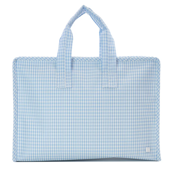 TRVL Overnight Tote - Gingham Mist