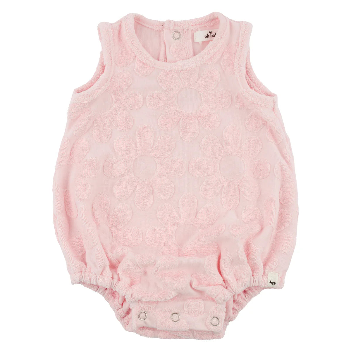Sculpted Terry Bubble - Daisies - Pale Pink - Anderson Parker