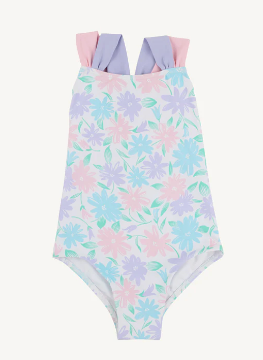Seabrook Bathing Suit - Glastonbury Blooms with Palm Beach Pink & Lauderdale Lavender from Anderson Parker