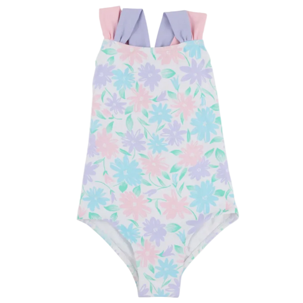 Seabrook Bathing Suit - Glastonbury Blooms with Palm Beach Pink & Lauderdale Lavender from Anderson Parker