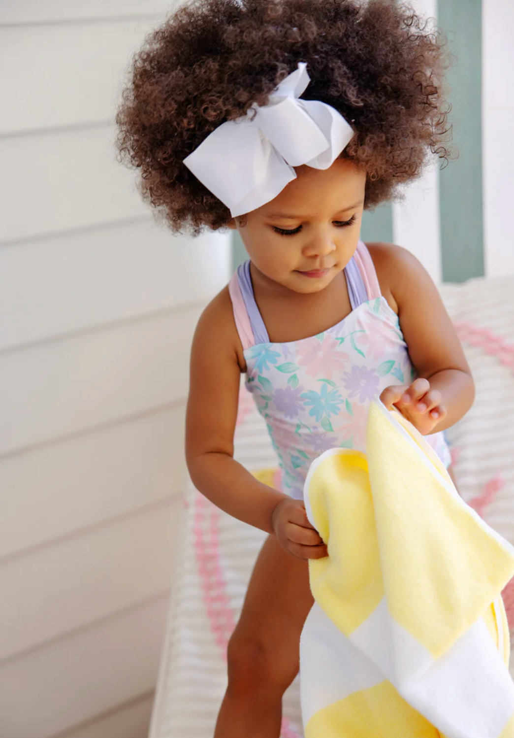 Seabrook Bathing Suit - Glastonbury Blooms with Palm Beach Pink & Lauderdale Lavender from Anderson Parker