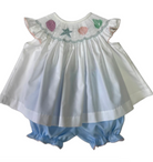Seashell Smocked Bishop Bloomer Set from Anderson Parker