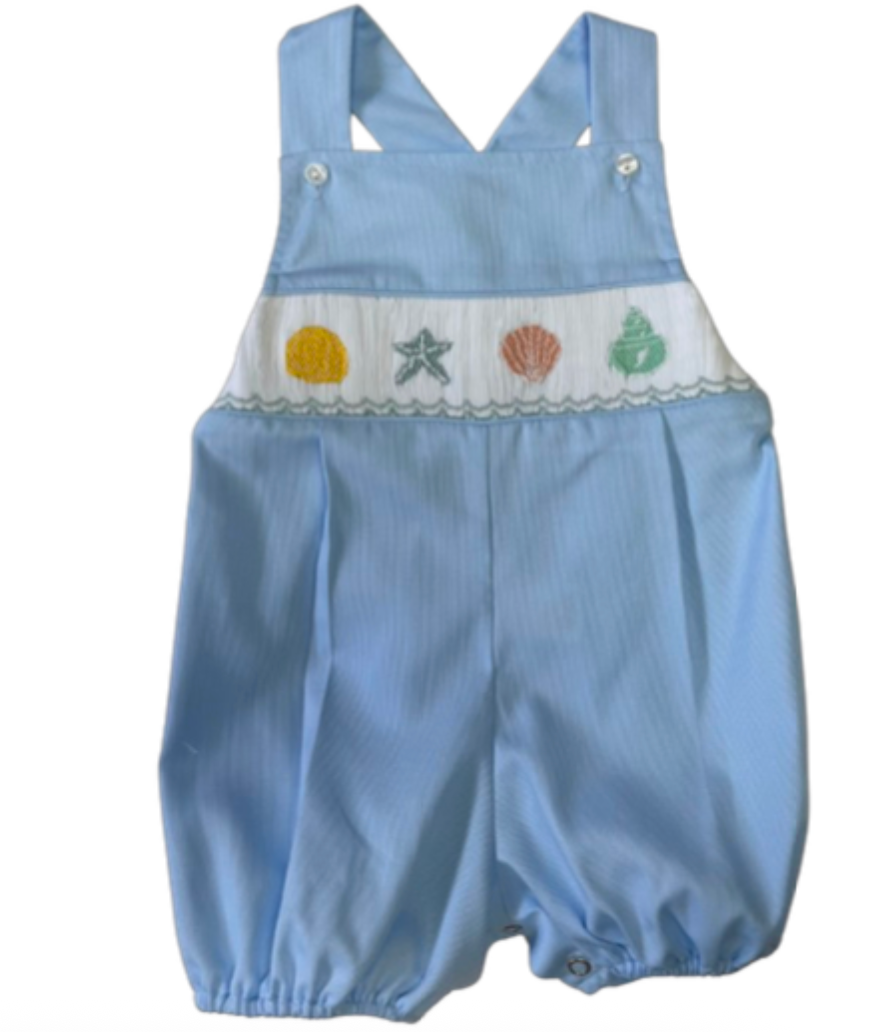 Seashell Smocked Boy Bubble from Anderson Parker