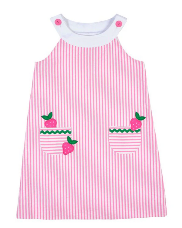 Seersucker Dress With Strawberries from Anderson Parker