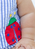 Seersucker Romper with Ladybug from Anderson Parker