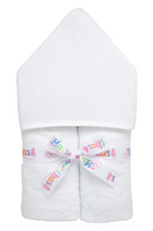 Seersucker Stripe Everykid Towel - White from Anderson Parker