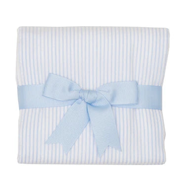 Seersucker Striped Burp Cloth - Blue from Anderson Parker