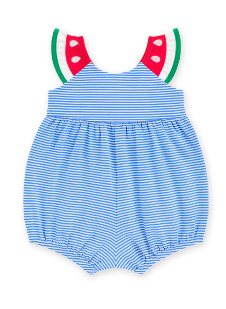 Seersucker Swimsuit With Watermelon from Anderson Parker