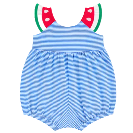 Seersucker Swimsuit With Watermelon from Anderson Parker