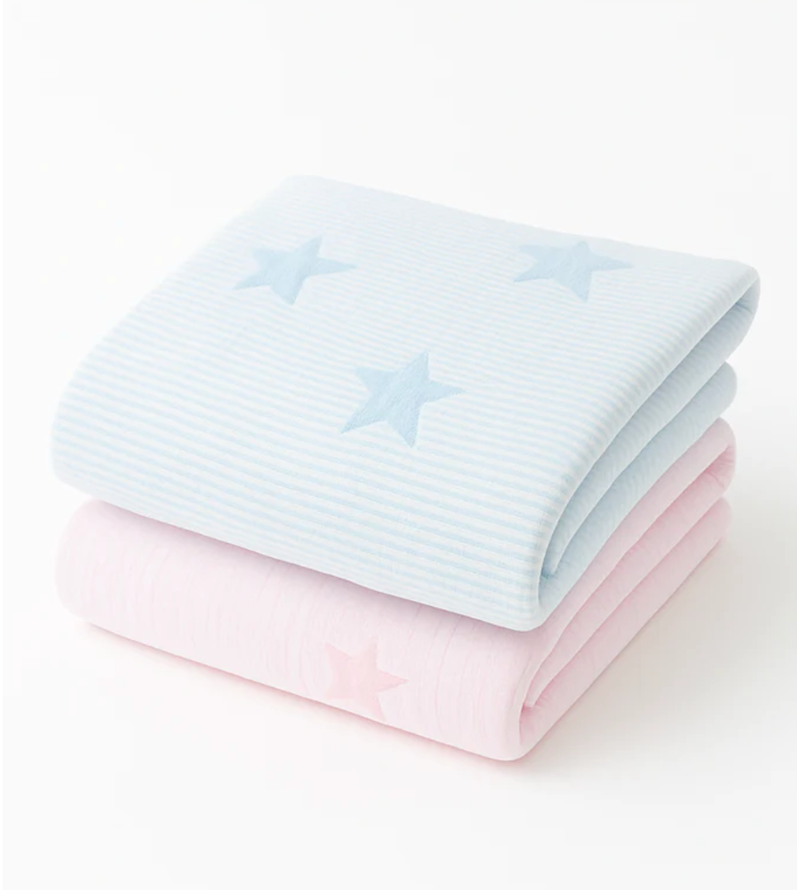 Seersucker with Stars Baby Blanket - Pink from Anderson Parker