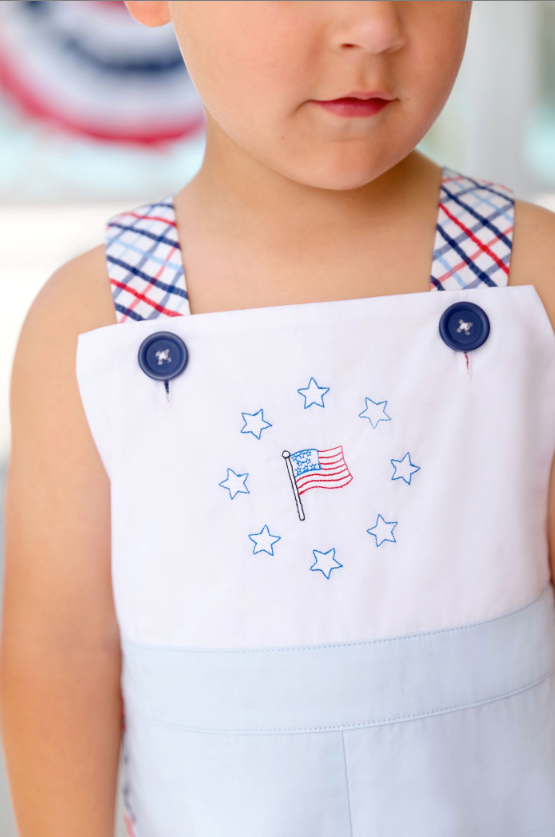 Shadwell Shortall - Broadcloth - Buckhead Blue/Pierce Mill Plaid Seersucker from Anderson Parker