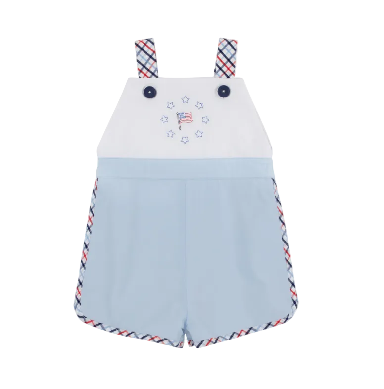 Shadwell Shortall - Broadcloth - Buckhead Blue/Pierce Mill Plaid Seersucker from Anderson Parker