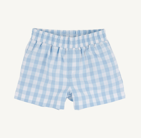 Sheffield Shorts - Barrington Blue Check/Worth Ave White from Anderson Parker