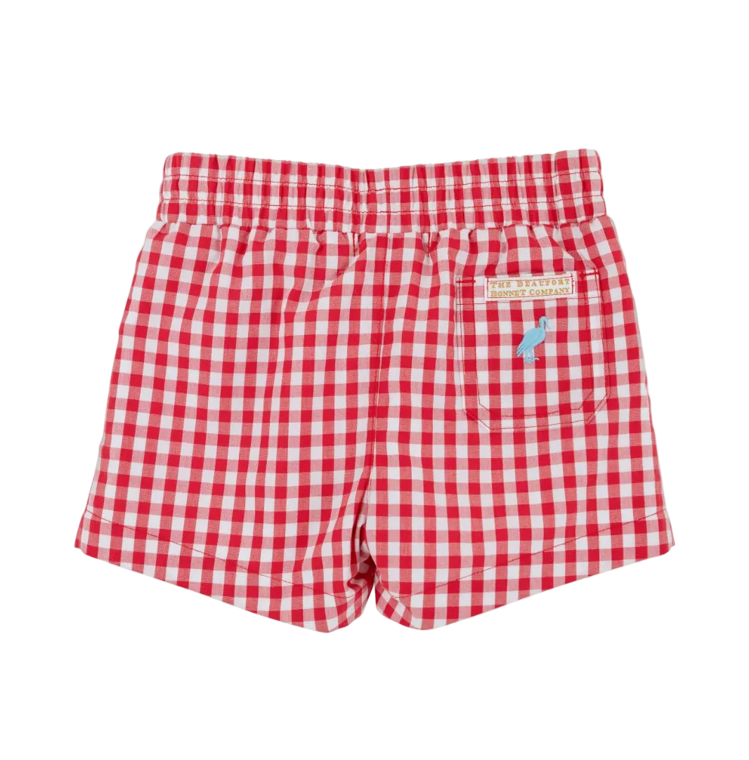 Sheffield Shorts - Richmond Red Gingham/Belhaven Blue from Anderson Parker