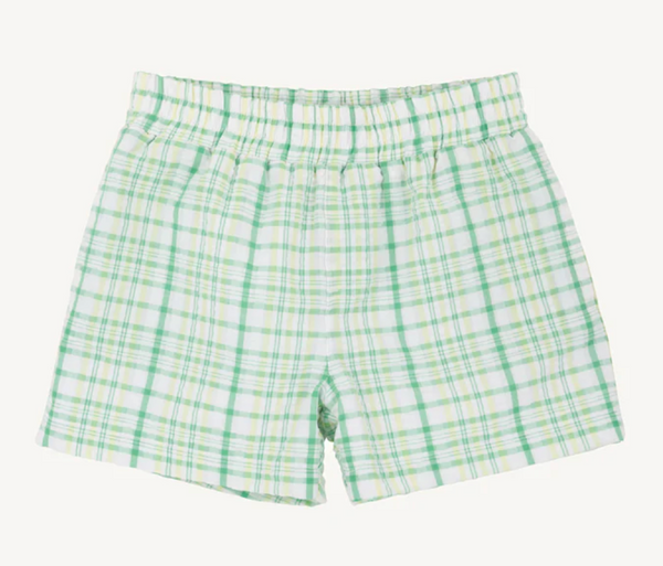 Sheffield Shorts - Seersucker -  Gibson Island Green and Lake Worth Yellow Seersucker/Gibson Island Green from Anderson Parker