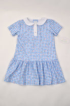 Short Sleeve Collar Dress - Checks & Flowers from Anderson Parker