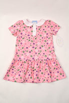 Short Sleeve Collar Dress - Pink Floral from Anderson Parker