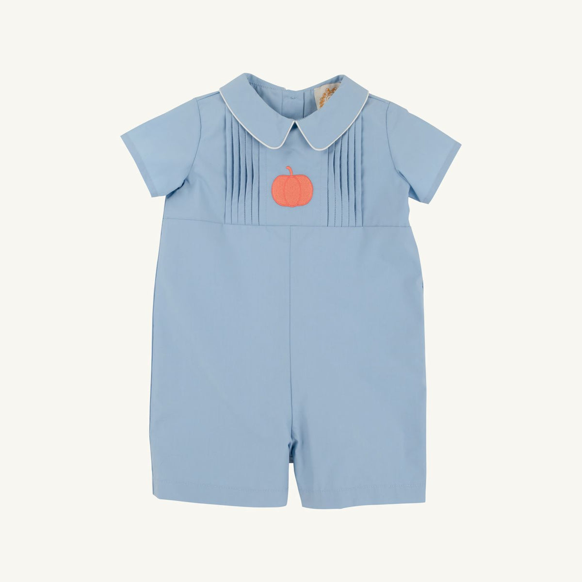Short Sleeve John Hall Jon Jon - Broadcloth - Barrington Blue/Palmetto Pearl/Pumpkin from Anderson Parker