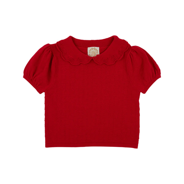 Short Sleeve Maude's Sweater - Richmond Red from Anderson Parker