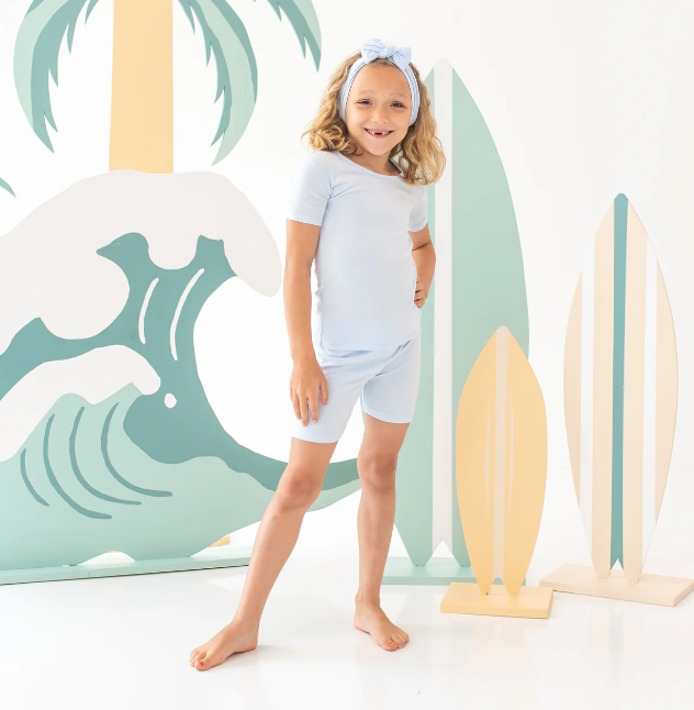 Short Sleeve Pajamas in Mist from Anderson Parker