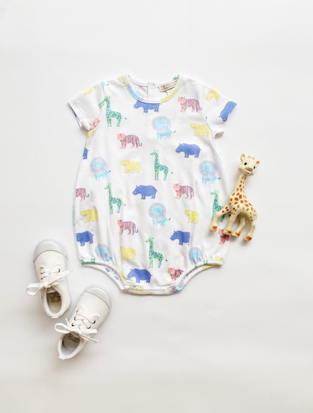 Short Sleeve Patton Play Bubble - Wittle Wild One from Anderson Parker