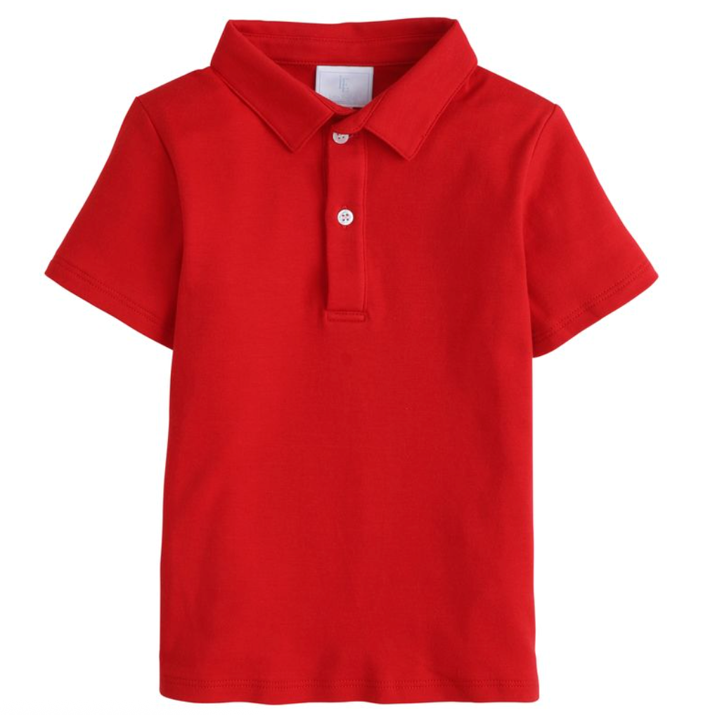 Short Sleeve Polo - Red from Anderson Parker