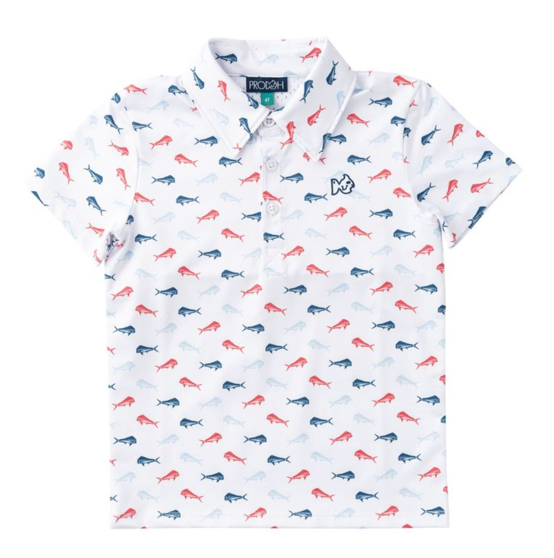 Short Sleeve Pro Performance Polo - Americana Fish Print from Anderson Parker