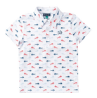 Short Sleeve Pro Performance Polo - Americana Fish Print from Anderson Parker