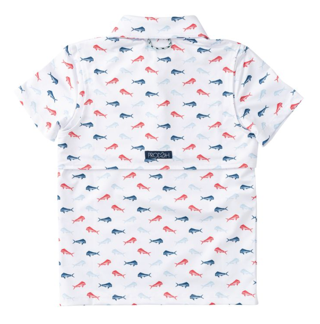 Short Sleeve Pro Performance Polo - Americana Fish Print from Anderson Parker
