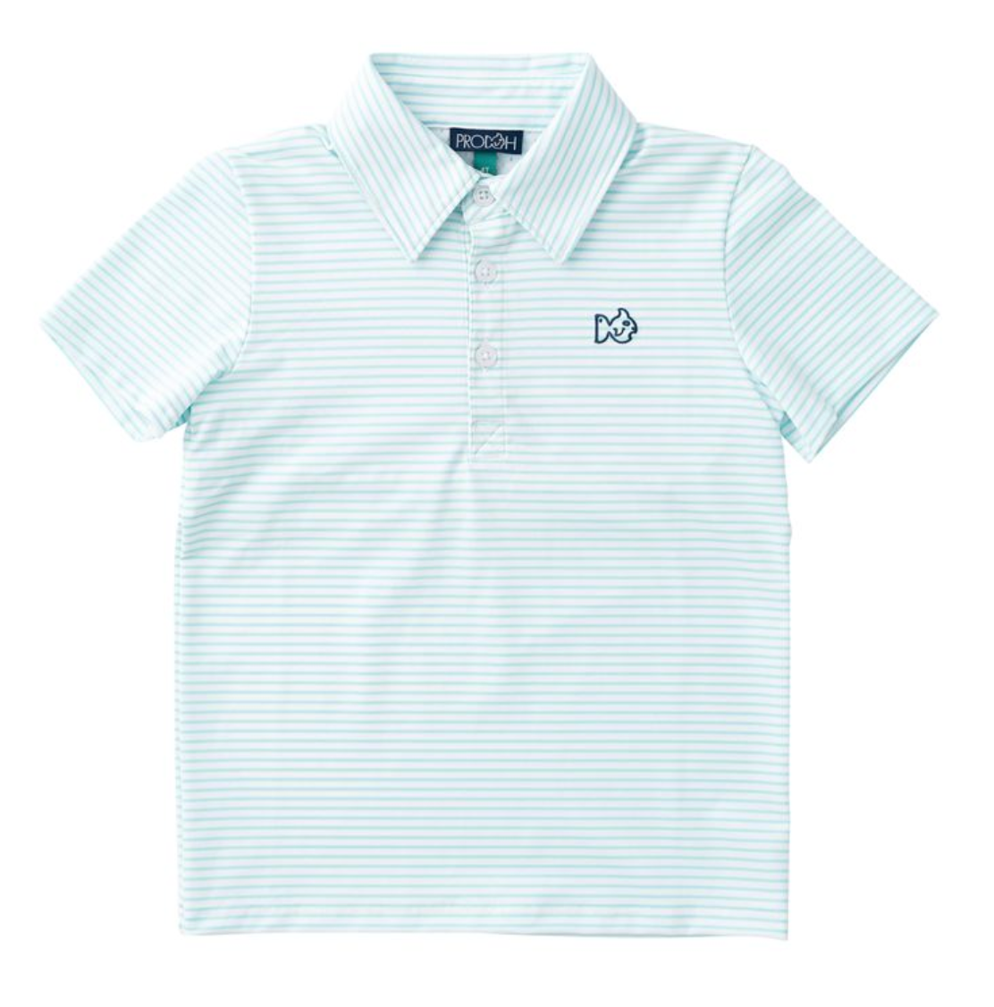 Short Sleeve Pro Performance Polo - Aruba Blue Stripe from Anderson Parker