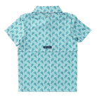 Short Sleeve Pro Performance Polo - Marina Green Pickleball Print from Anderson Parker