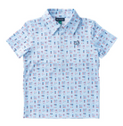 Short Sleeve Pro Performance Polo - Windsurfer Fourth Print from Anderson Parker
