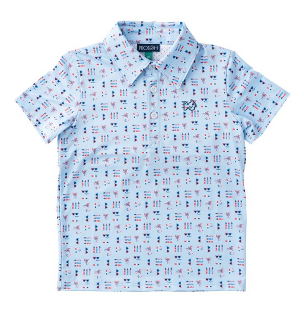 Short Sleeve Pro Performance Polo - Windsurfer Fourth Print from Anderson Parker