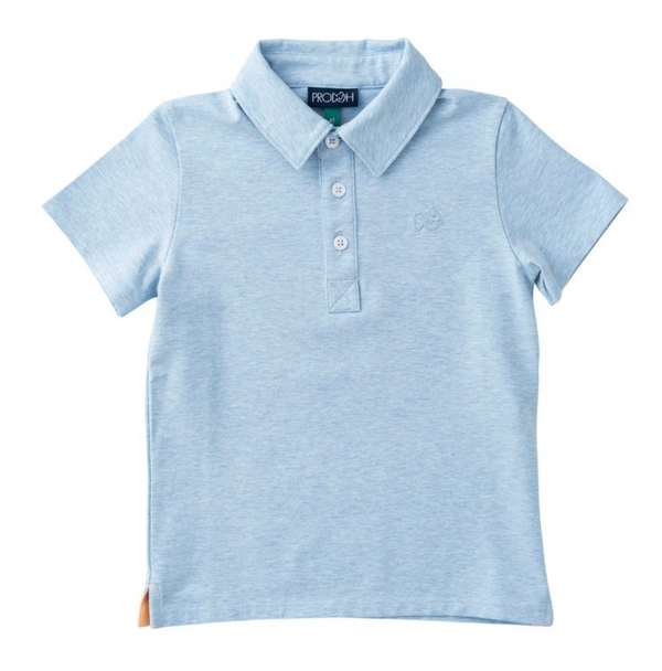 Short Sleeve Too Cool for School Polo - Windsurfer Heather from Anderson Parker