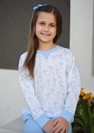 Sidney Sweatshirt - Blue Bows Knit from Anderson Parker