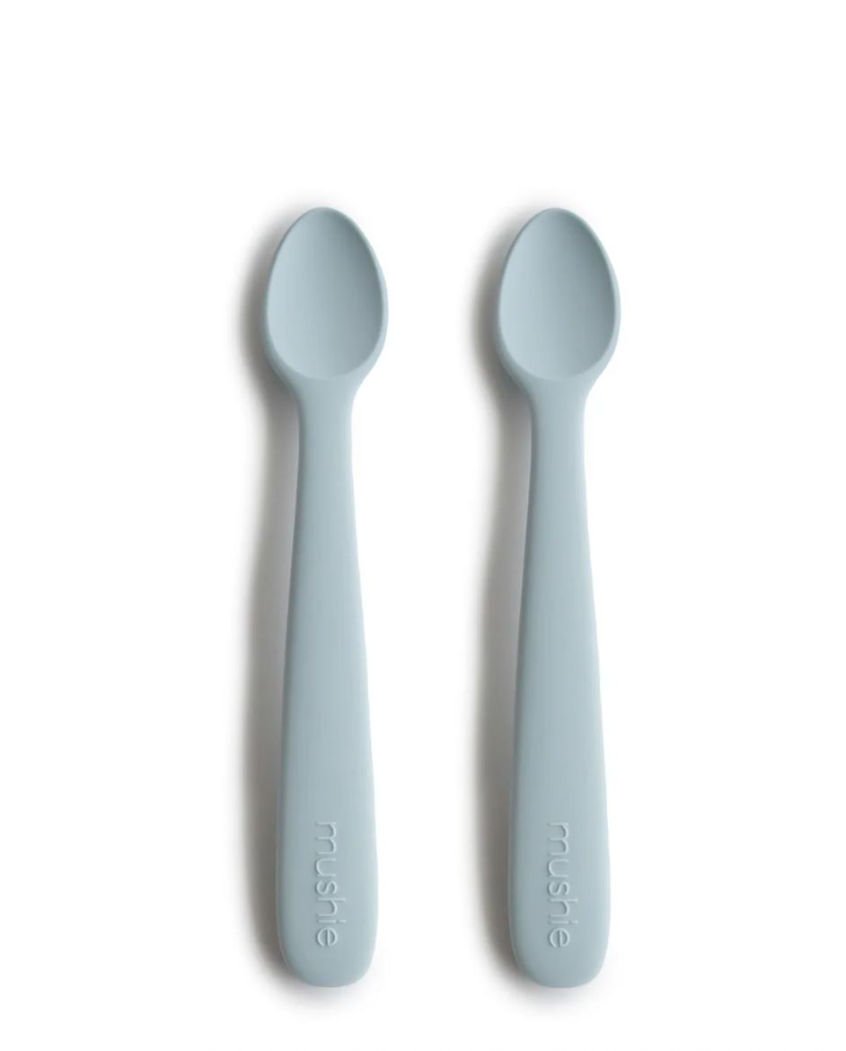 Silicone Feeding Spoons - 2-Pack - Powder Blue from Anderson Parker