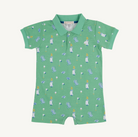 Sir Propers Romper - Pima - Clubhouse Couture (Wood Boat Blue) from Anderson Parker