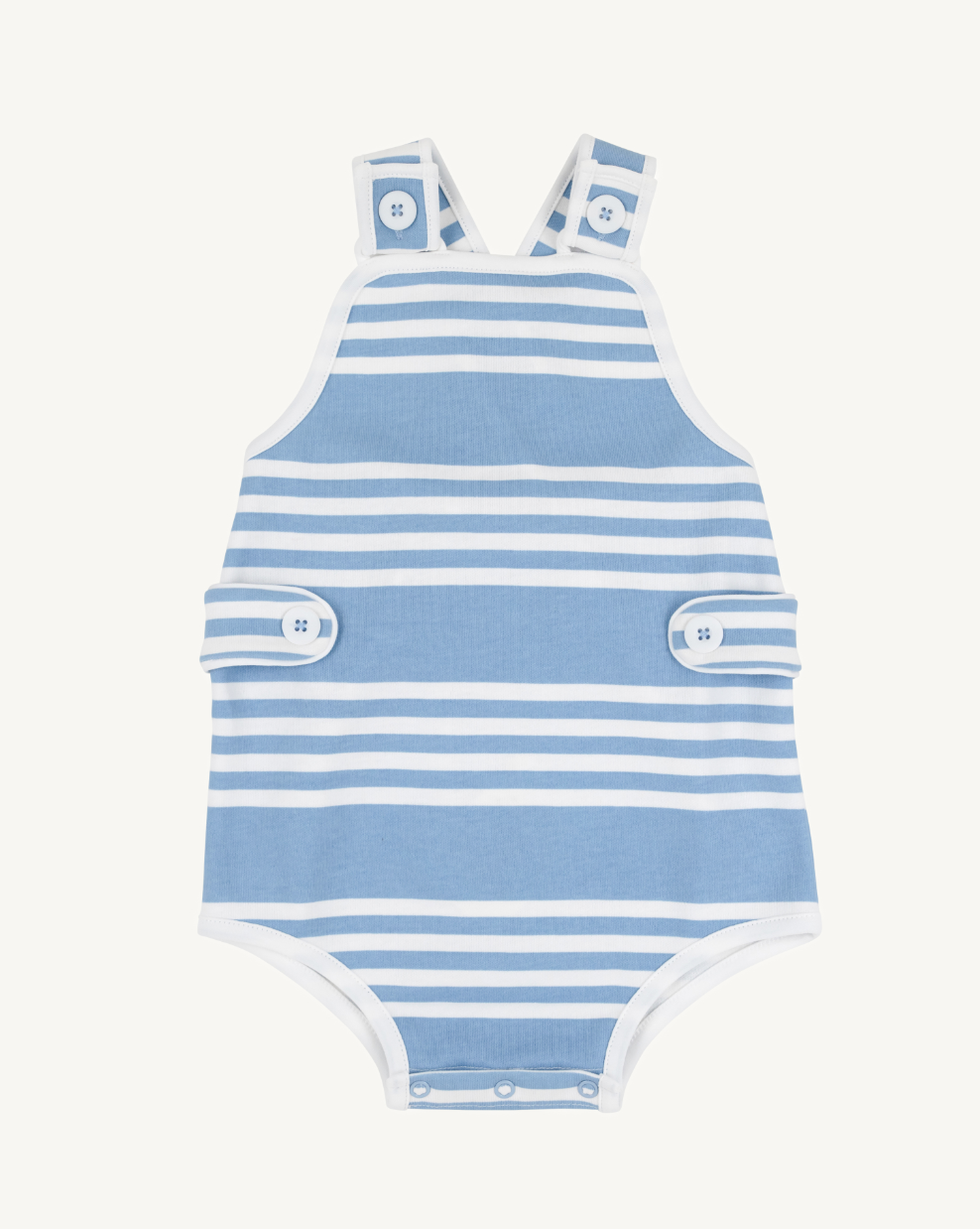 Skipper Sunsuit - Pima - Saddle Ridge Stripe (Sarasota Sky)/Worth Ave White from Anderson Parker