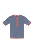 Slate/Dusty Pink Henley Shirt from Anderson Parker