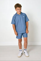 Slate Short Sleeve Hoodie from Anderson Parker