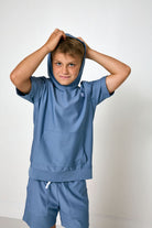 Slate Short Sleeve Hoodie from Anderson Parker