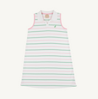 Sleeveless Maude's Polo Dress - Tradd Street Stripe/Pier Party Pink from Anderson Parker
