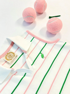 Sleeveless Maude's Polo Dress - Tradd Street Stripe/Pier Party Pink from Anderson Parker