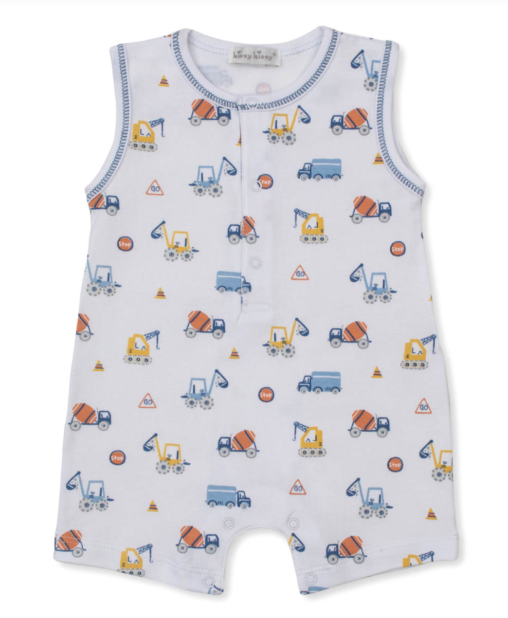 Sleeveless Playsuit - Construction Roadwork from Anderson Parker