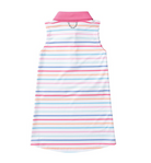 Sleeveless Pro Performance Polo Dress - Sun-kissed Stripe from Anderson Parker