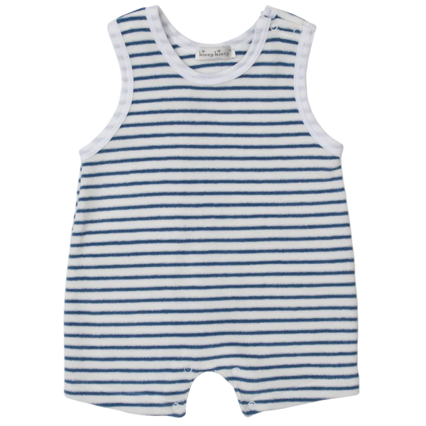 Sleeveless Terry Romper - Blue from Anderson Parker