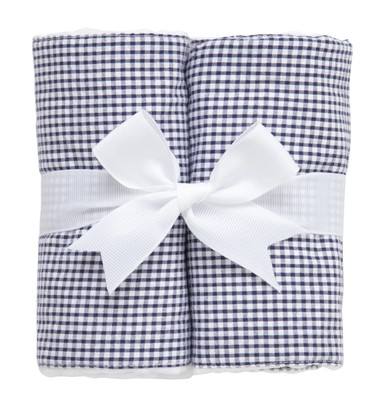 Small Check Set of Two Burps - Navy from Anderson Parker