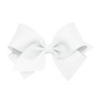 Small Classic Grosgrain Hair Bow - White from Anderson Parker